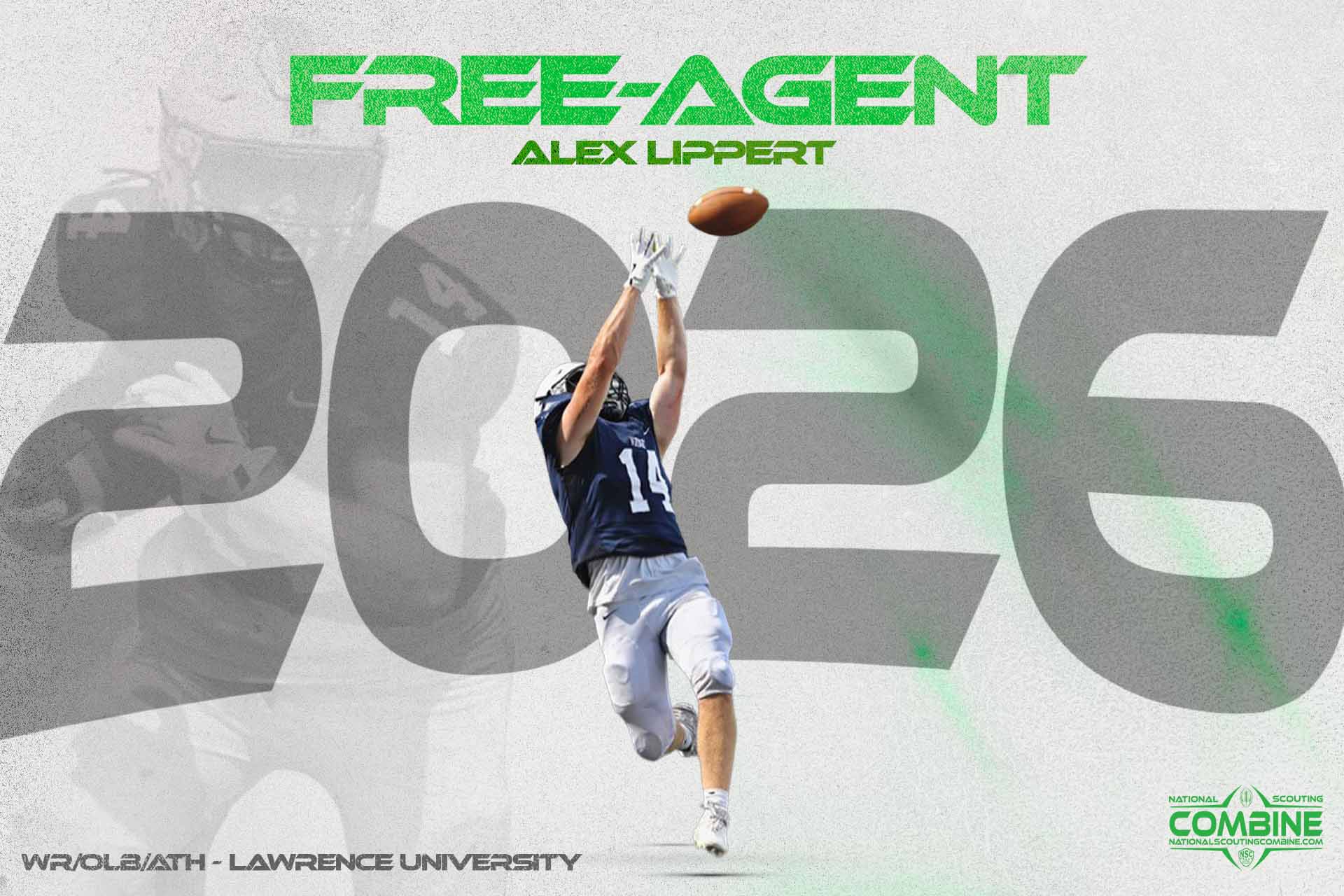 National Scouting Combine Features former Lawrence University, WR Alex Lippert